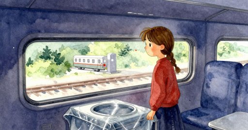 A Curving Track and a Sliding Water Glass
