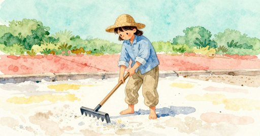 Rake Rhythm and the Peg That Jutted on the Salt Pan