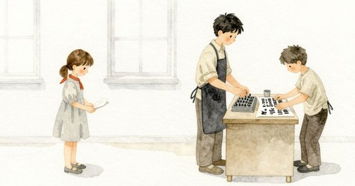 Green Ink and the Fluttering Sheet in the Print Shop