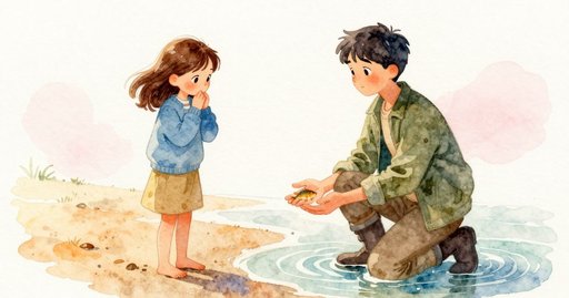 Sand Arcs and the First Touch of the Tide