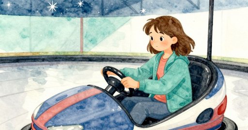 When the Steering Wheel Spun in the Bumper Cars