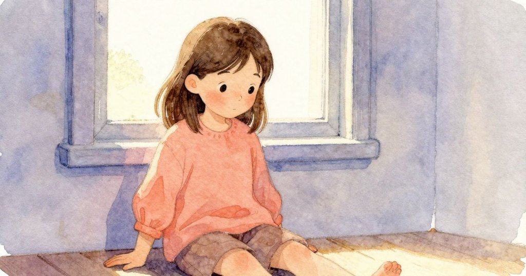 Greta 低角度檢視兩片碎片,含著猶豫讓它們分開,發展到內心掙扎,表情專注。