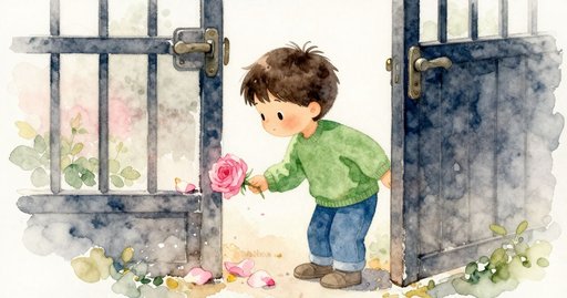Rose Petal Under the Gate