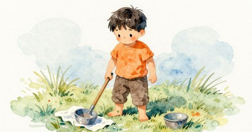 Spinning the Garden Basin: A Duck, a Cup, the Last Drop