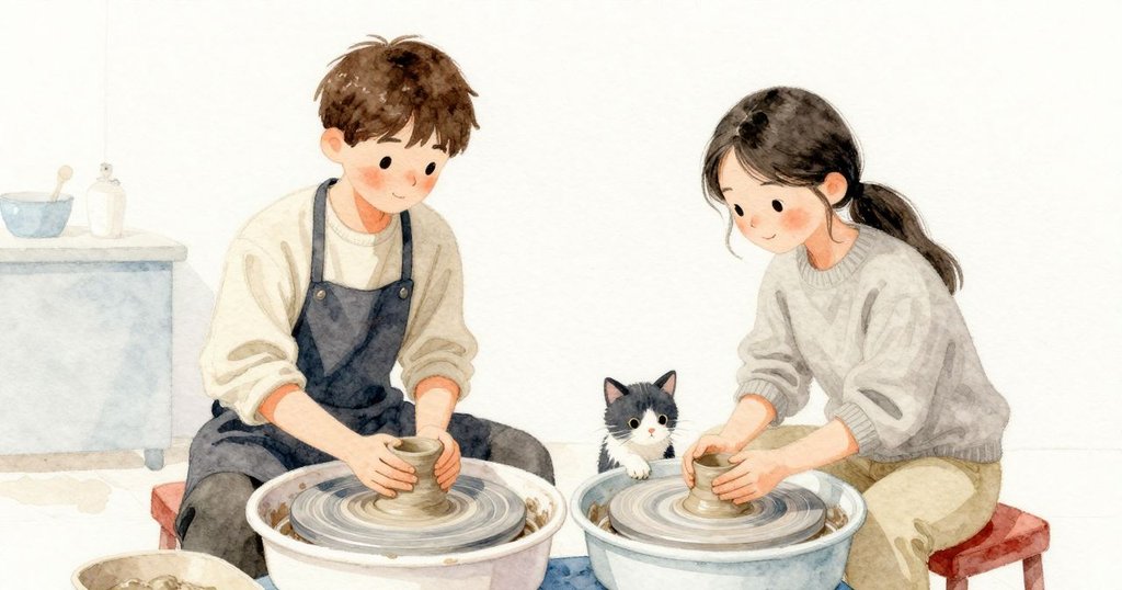 貓走到長凳沾爪,水滴落在轉輪上使邊緣下陷,Kit放慢腳踏並放低雙手,Giselle用關節支撐穩定。
