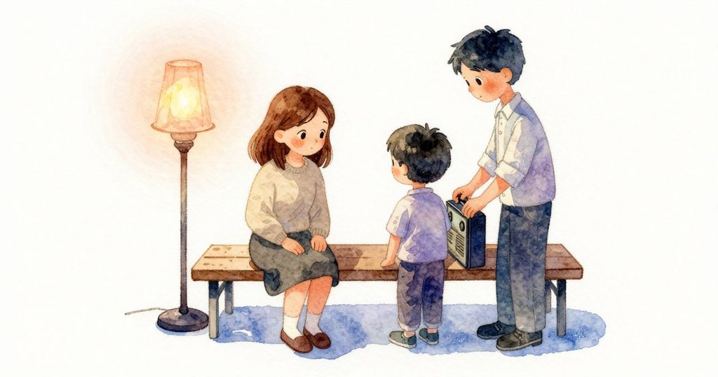 Idris慢慢轉動收音機測試轉軸,Freya停在第三塊氈墊上,工作檯時鐘滴答,情緒緊張接近高潮。