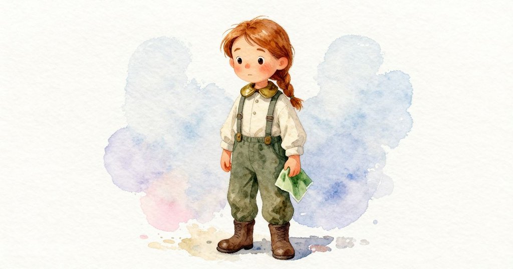 Marnie 的油布近拍,黃銅領圈綠色污漬與細刮痕清晰,故事高潮接近,細節顯現