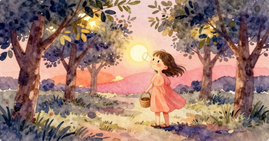 Nadine旁觀，鏡片在小徑投出亮圈，葉片被風吹動又停，狐狸注視光圈，衝突逐漸發展。
