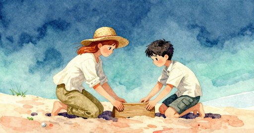 Planting a Stick and Shadow Marks on a Moving Dune
