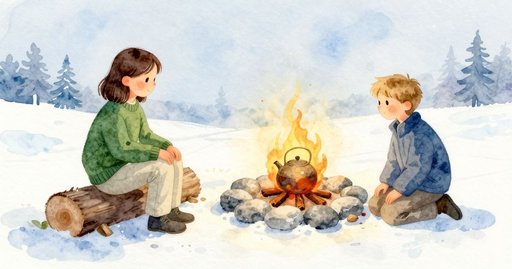 A Kettle Drop Topples the Easel by the Fire Ring