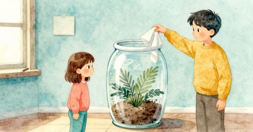 Shifting Droplets on Terrarium Glass and a Paper Ring