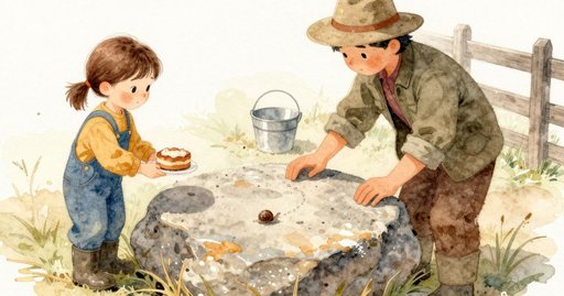Cake and Bucket at the Farm Fence