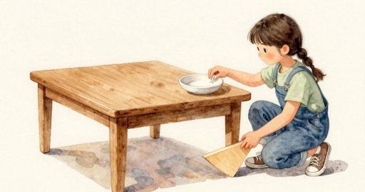 Lena Sprinkles Sand on the Brass Plate and Sees It Anew
