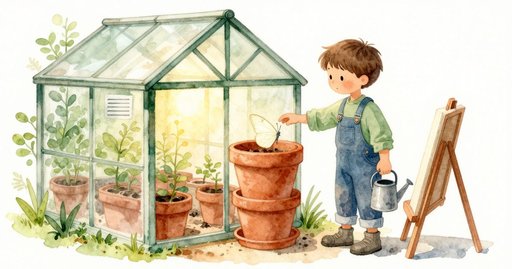 Butterfly at the Clay Tray: A Vent Turn in the Greenhouse