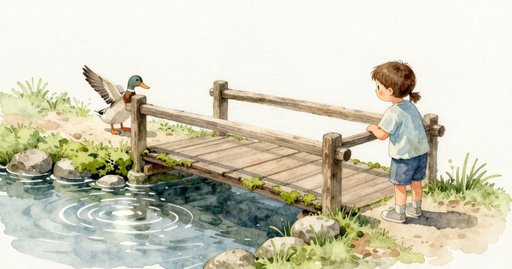 Toy Boat Bumps the Rail