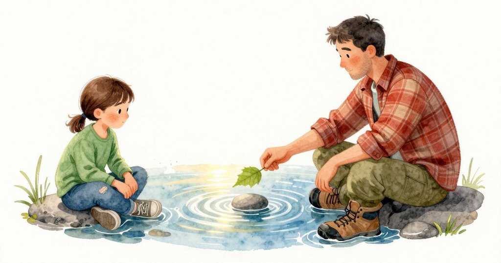 我盯著一片旋轉的葉子,看著水流把它推向一顆小圓卵石,又在旁邊轉了一下。陽光忽然在水面上一閃,強烈的反光把那片葉子暫時遮住。