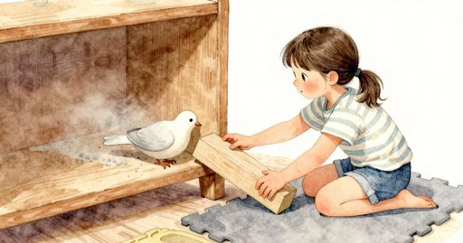 Stuck Toy Dove Slides to the Center