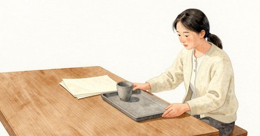 A Gray Cap Appears on the Tray