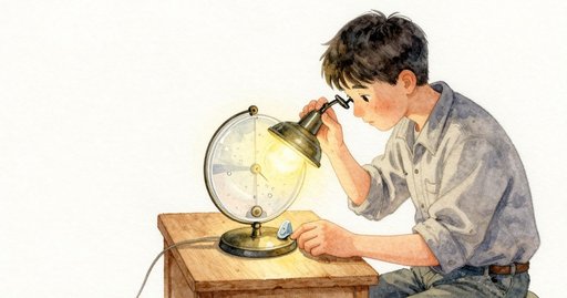 A Different Sound in the Radio Dial Under the Lamp