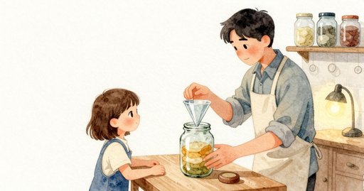 Filling the Jar from the Honeycomb Frame