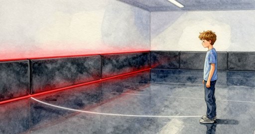 The Amber Streak on the Bumper Car Floor