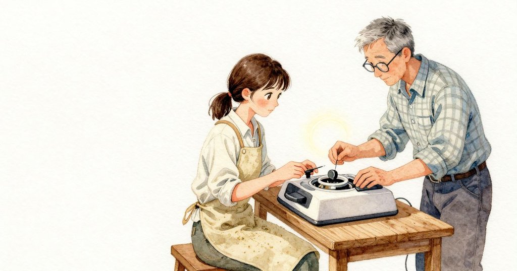 刻度針因蓄熱繼續上升，日光角度滑動又在讀數上劃出一道亮條；Poppy伸手又停下，Vernon的目光掠向釋放拉桿。她用手指在視窗上方做出遮檐，身子傾向滾筒計著下一波零星的爆裂，拇指懸在冷卻開關平整的按鈕上，指腹剛好越過托盤旁的塑膠稜線。