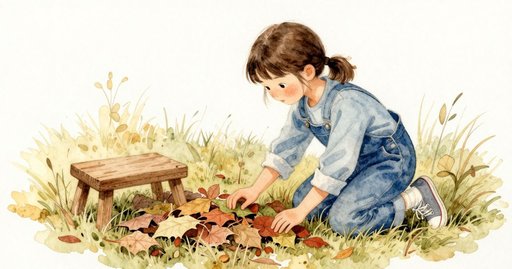 Three Leaves Sorted, Then a Bird Lands