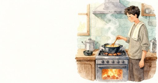 A Bubble Pops by the Soup Pot