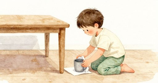 The Water Cup Hides the Corner