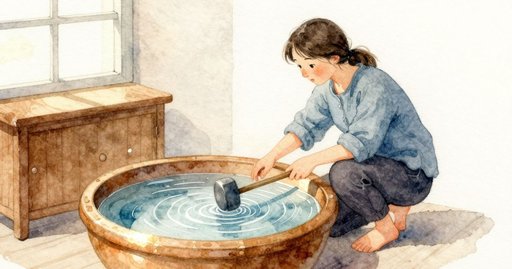 Changing the Voice of a Singing Bowl with Water
