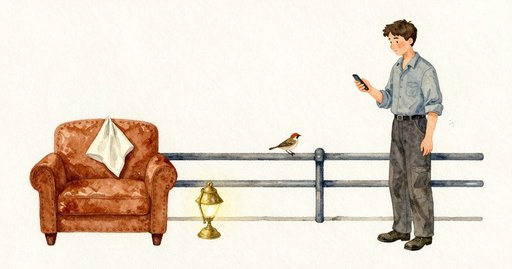 Sparrow at the Carousel Organ and a Late Note