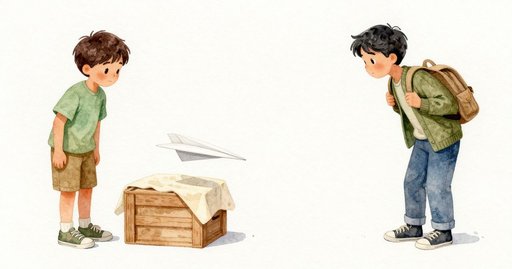 Paper Plane Lands on the Crate Cloth