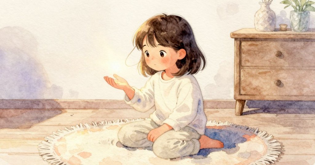 一縷散落的頭髮滑到Nadia的額上,陽光在那裡發暖;她輕輕吐出一口短氣,髮絲便被撥起,搔癢也跟著散去;她依舊跪在地毯上,手心還接著那道光。