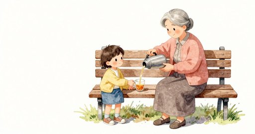 Petal Turns and a Tea Splash at the Bench