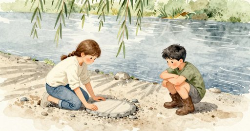 The Missing Base Stone at the Slow River Bend