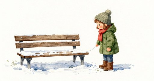 Snow Grains Stop, A Bird Arrives