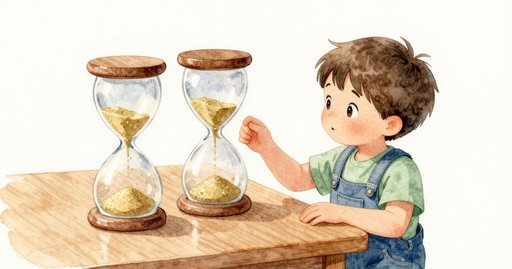 Bookmark Slips Beside the Sand Timer