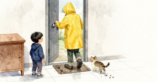 Cold Bottle, Warm Box, and the Bright Doorway Pawprints