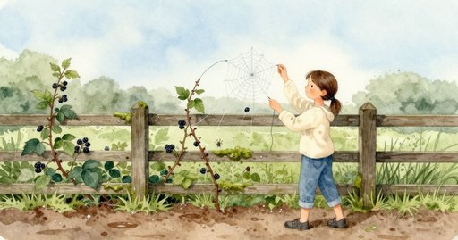 A Raised Hand Turns the Morning Web Vivid