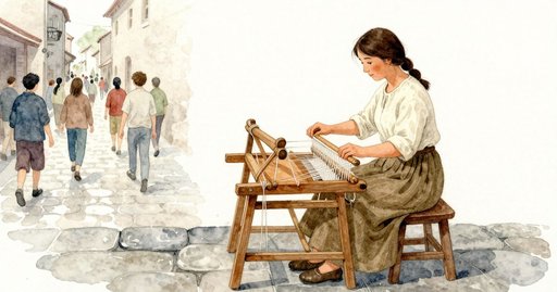 A Cart Axle Startled the Cat at the Loom