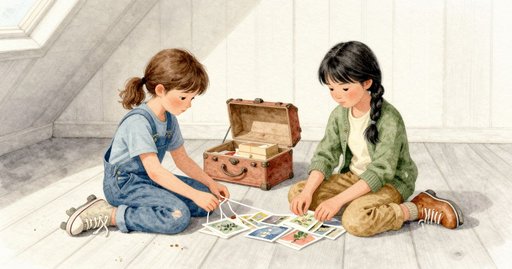 A Sunbeam Strikes a Tin Lid in the Old Attic