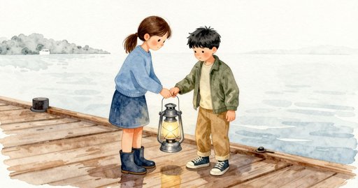 Dock Lantern Opens, Then a Moth Flies Out